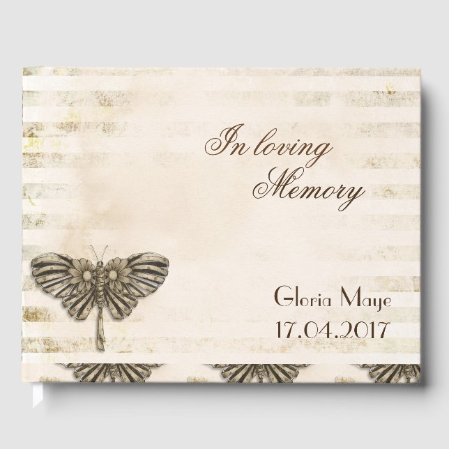 In Loving Memory Guest Book: Funeral Guest Book (Front)