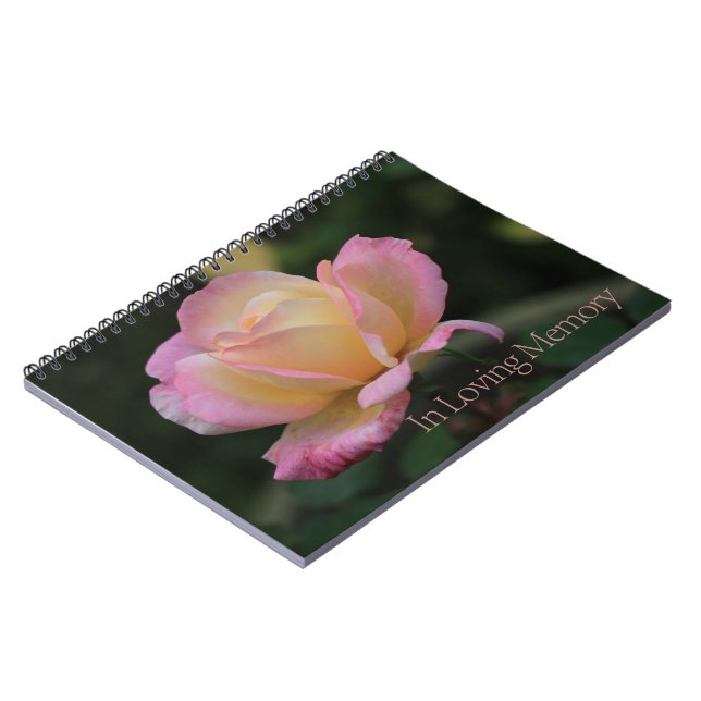 In Loving Memory  guestbook Notebook (Left Side)