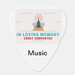 In loving memory guitar pick