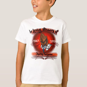 In loving memory  hands personalized red T-Shirt