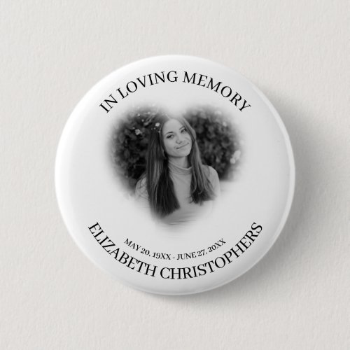 In Loving Memory Heart Frame Custom Photo Memorial
