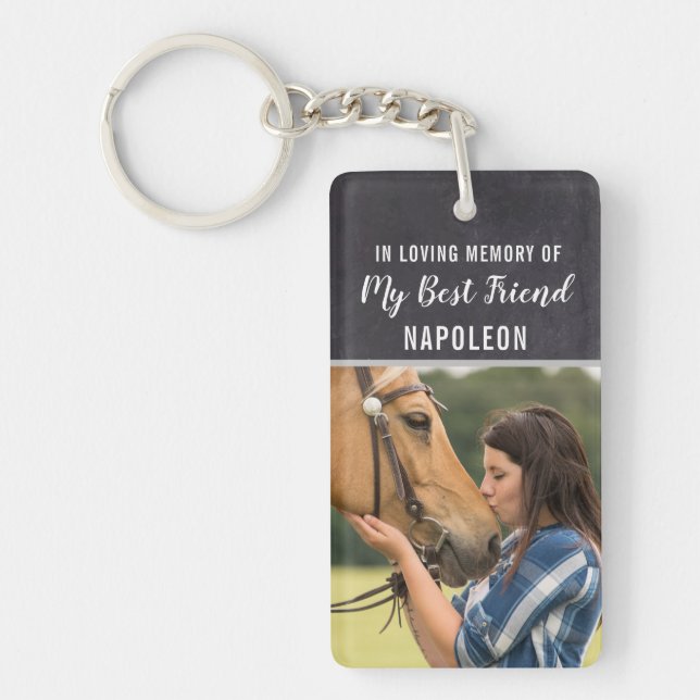 In Loving Memory Horse Keychain (Front)