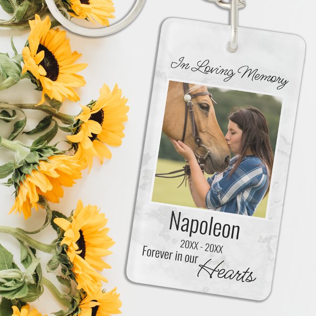 In Loving Memory Horse Memorial Keychain (Creator Uploaded)