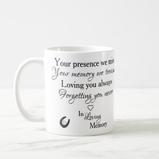 In Loving Memory Horse Memorial Photo Coffee Mug | Zazzle.com