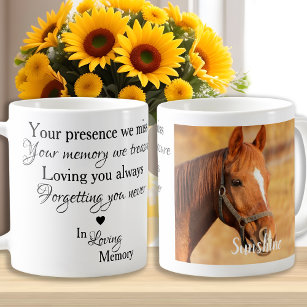 In Loving Memory Horse Memorial Photo Coffee Mug