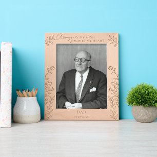 In Loving Memory Keepsake Personalized Memorial Engraved Frames