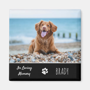 In Loving Memory Keepsake Pet Dog Memorial Magnet