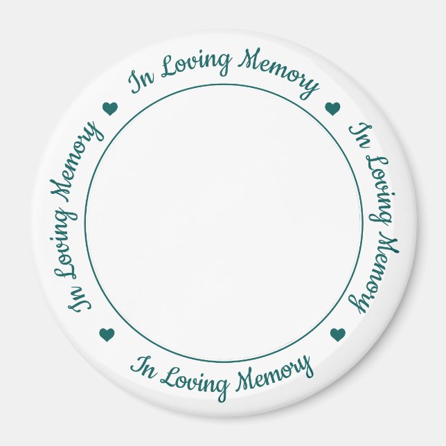 In Loving Memory Keepsake Pet Memorial Magnet (Front)