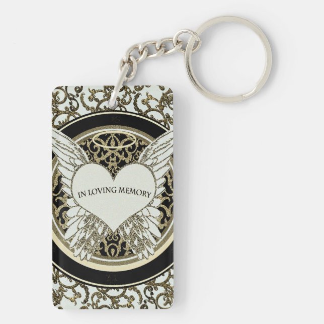 In Loving Memory Keychain (Back)