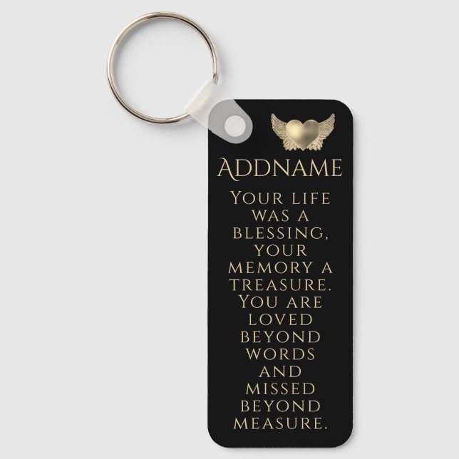 In Loving Memory Keychain (Front)