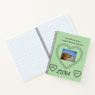 In Loving Memory Lime Green Awareness Tribute Notebook
