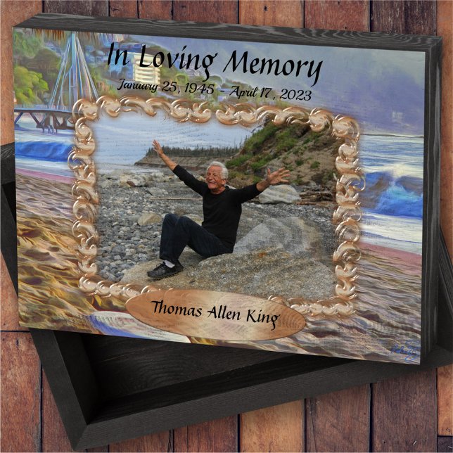 In Loving Memory Los Muertos Beach 786 Wooden Box Sign (Creator Uploaded)