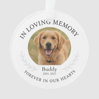 In Loving Memory Loss Sympathy Keepsake Ornament