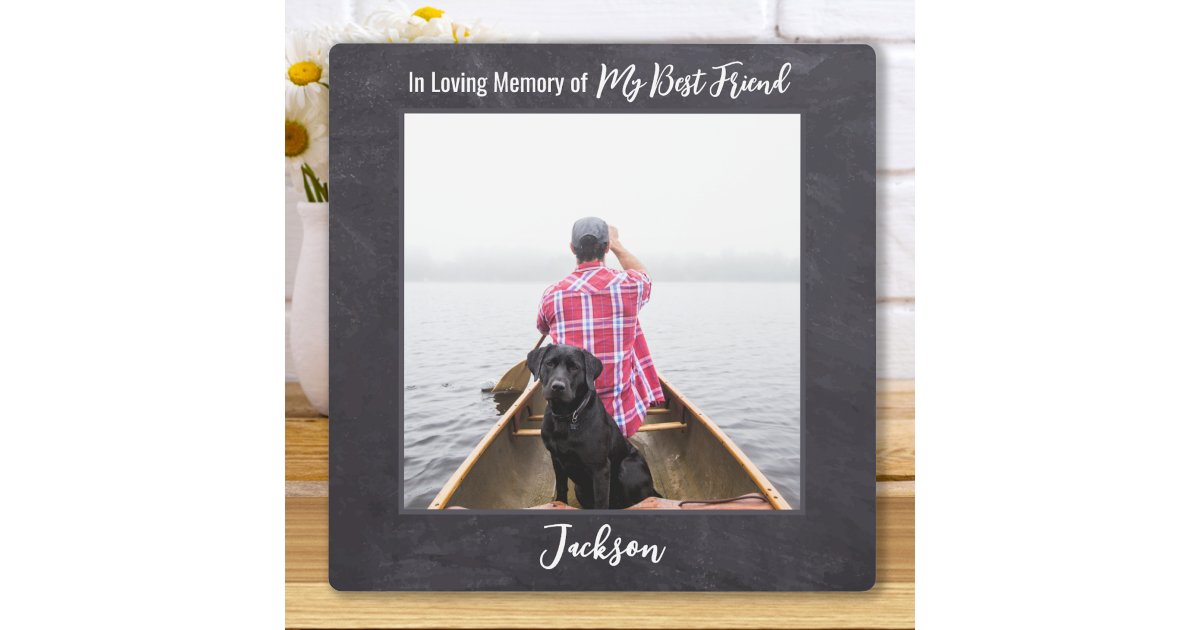 In Loving Memory - Mans Best Friend Dog Memorial Plaque | Zazzle