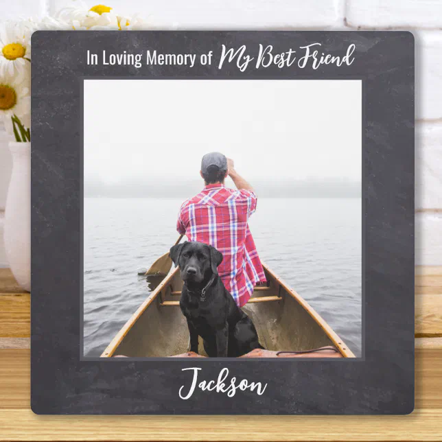In Loving Memory - Mans Best Friend Dog Memorial Plaque | Zazzle