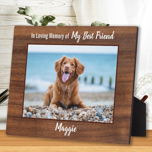 In Loving Memory Mans Best Friend Pet Dog Memorial Plaque