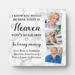 In Loving Memory Memorial 3 Photo Wedding Sign Plaque