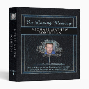 In Loving Memory Memorial 3 Ring Binder