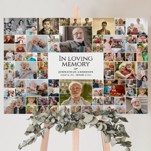 In Loving Memory Memorial 72-Photo Collage Foam Board