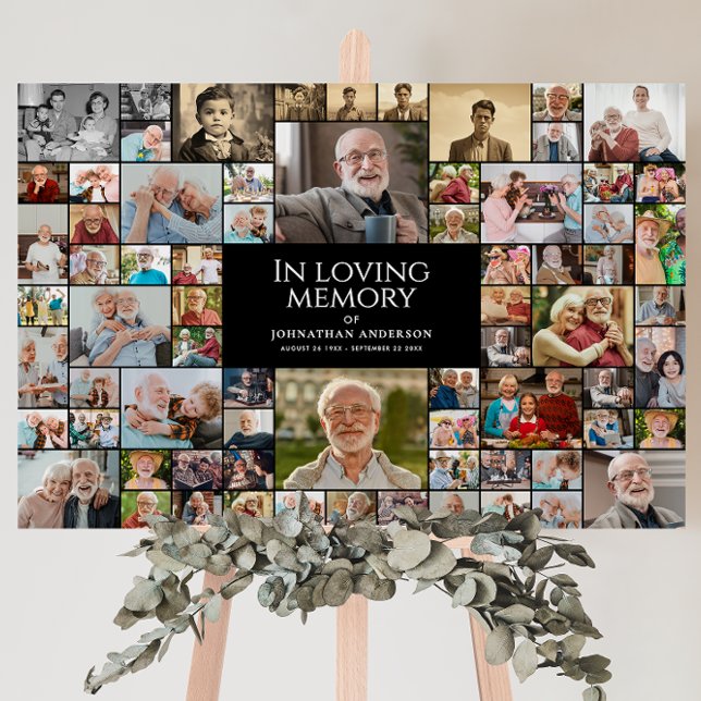 In Loving Memory Memorial 72-Photo Collage Foam Board (Creator Uploaded)