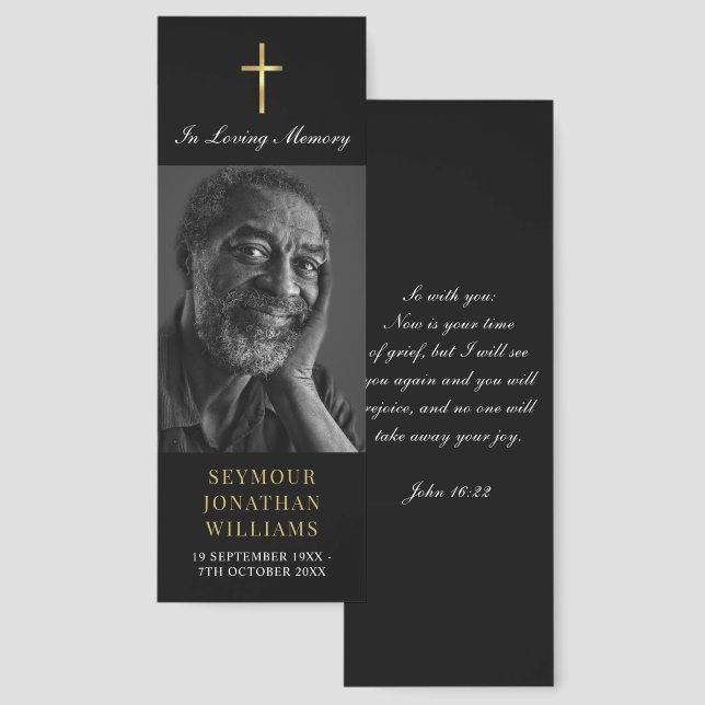 In Loving Memory Memorial Bookmark (Front & Back)