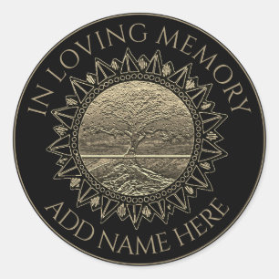 In Loving Memory Memorial Classic Round Sticker