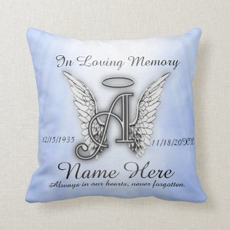 In Loving Memory Memorial Comfort Throw Pillow
