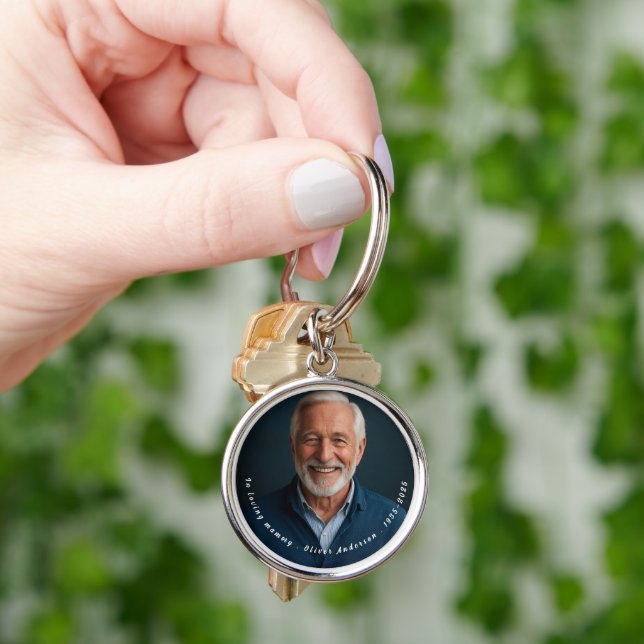 In Loving Memory Memorial Funeral Gift  Keychain (Hand)