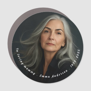 In Loving Memory Memorial Funeral Keepsake  Car Magnet