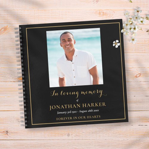 In Loving Memory Memorial Funeral Photo Guest Book