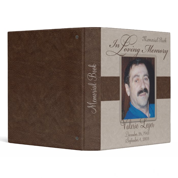 In Loving Memory Memorial / Guestbook 3 Ring Binder