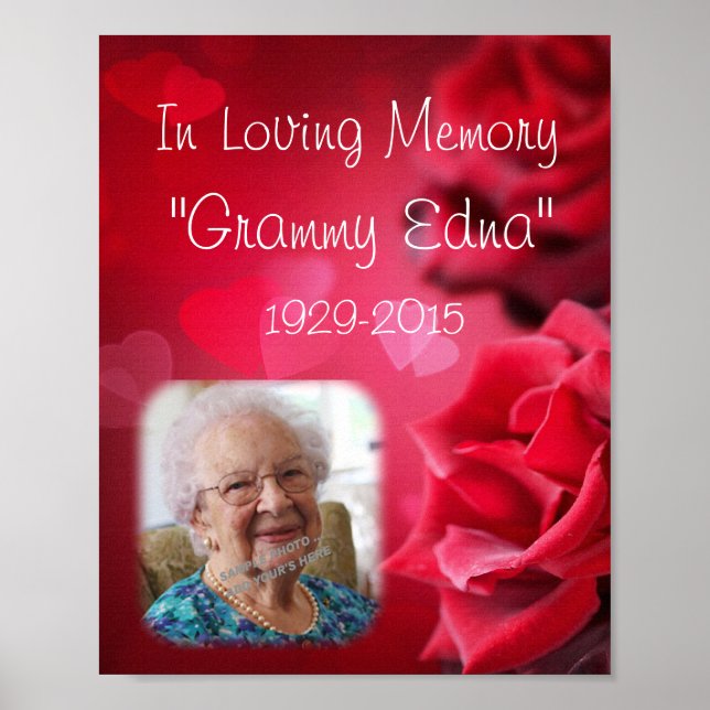 In Loving Memory Memorial - In memory Poster Photo (Front)