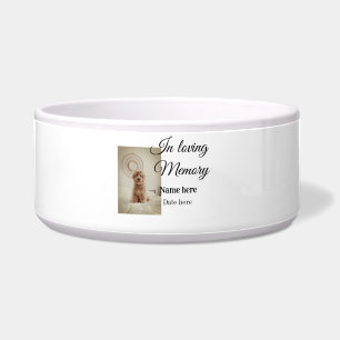 In loving memory memorial keepsake add pet name bowl