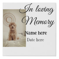 In loving memory memorial keepsake add pet name