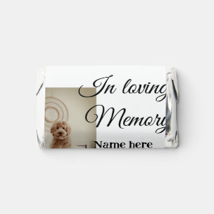In loving memory memorial keepsake add pet name hershey's miniatures