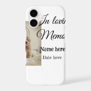 In loving memory memorial keepsake add pet name iPhone 17 case