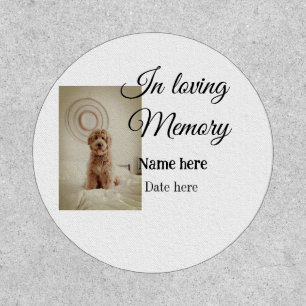 In loving memory memorial keepsake add pet name patch