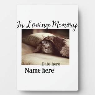In loving memory memorial keepsake add pet name plaque