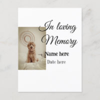In loving memory memorial keepsake add pet name