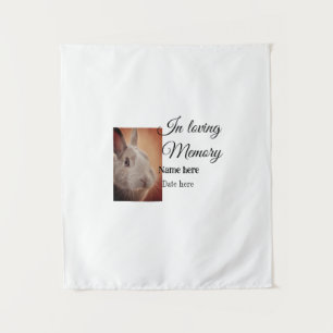 In loving memory memorial keepsake add pet name tapestry