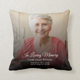 In Loving Memory Memorial Keepsake Bereavement Throw Pillow