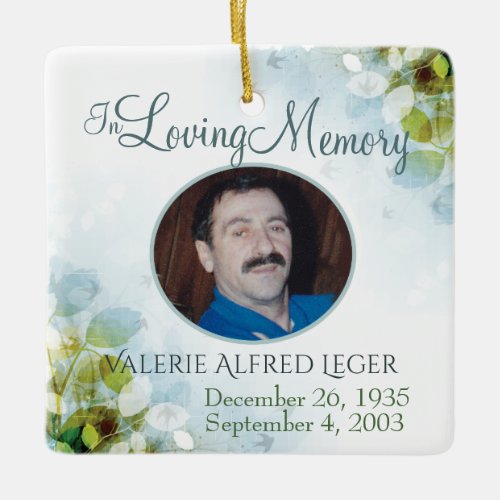 In Loving Memory Memorial Keepsake Ceramic Ornament