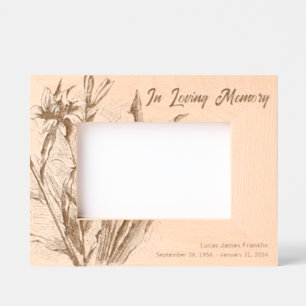 In Loving Memory Memorial Keepsake Engraved Frames
