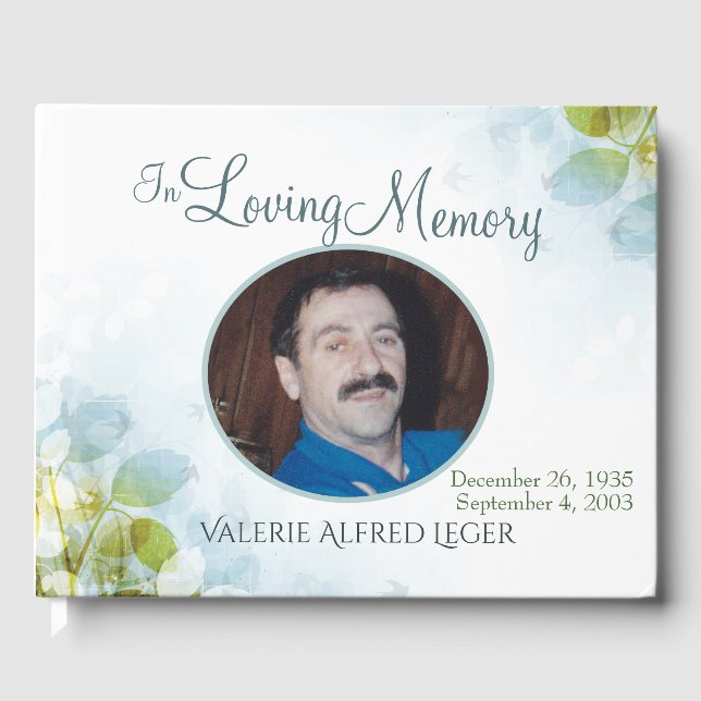 In Loving Memory Memorial Keepsake Guest Book (Front)