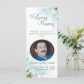 In Loving Memory Memorial Keepsake Sympathy Card (Standing Front)