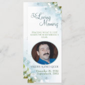 In Loving Memory Memorial Keepsake Sympathy Card (Front/Back)