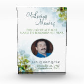 In Loving Memory Memorial Keepsake Sympathy Card Acrylic Award (Front)