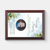 In Loving Memory Memorial Keepsake Sympathy Card Award Plaque (Horizontal)