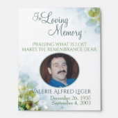 In Loving Memory Memorial Keepsake Sympathy Card Picture Ledge (Photo)