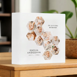 In Loving Memory Memorial Modern 10 Photos 3 Ring Binder